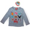 Bing dievčenské tričko s dlhým rukávom sivé