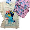 Dievčenské pyžamo Bluey letné ružové