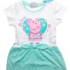 Dievčenské letné šaty Peppa Pig mentol
