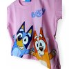 Bluey crop top pre deti ružový