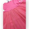 Dievčenské šaty s tylovou sukňou tm.ružové