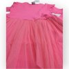 Dievčenské šaty s tylovou sukňou tm.ružové