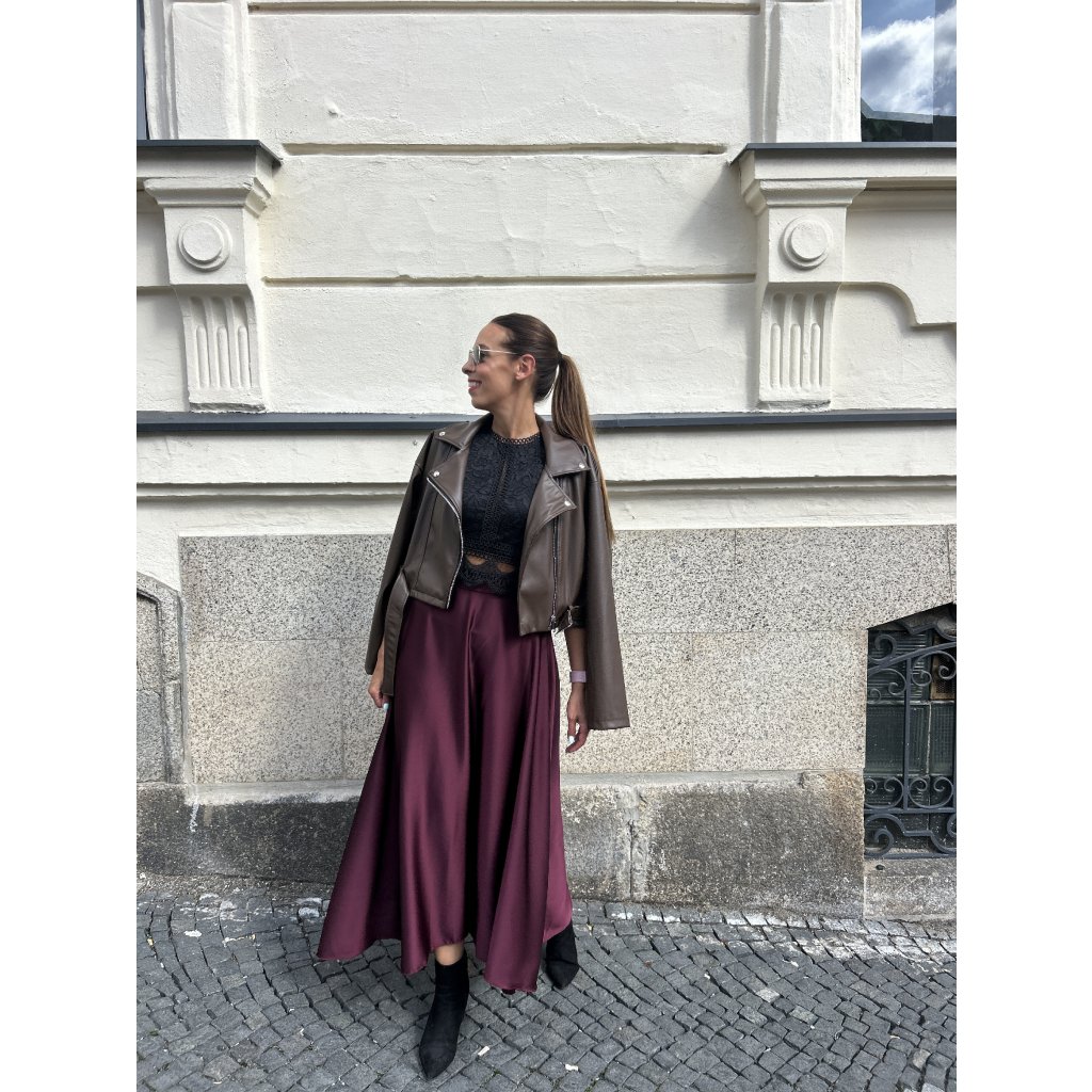 Sukně saténového typu SAMETA