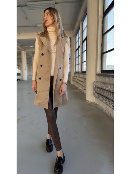 Trenčkotová vesta nebo šaty ILONA