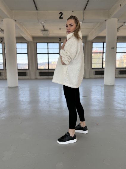 Mikina s příměsí vlny se zipem PAULINA