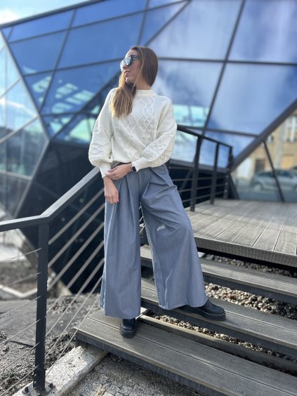 Svetr bílý pletený CLASICCO