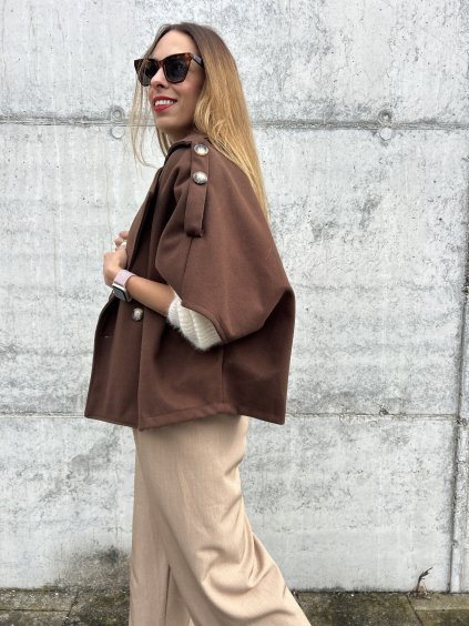 Pea coats hnědý PEAPEA