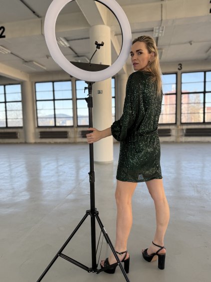 Šaty s flitry na úvaz v pase ZUSI