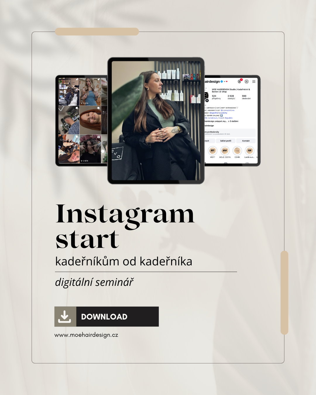 INSTAGRAM START | kadeřníkům od kadeřníka - online seminář