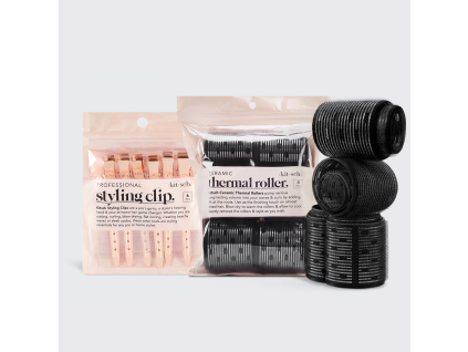 thermal rollers hair clips bundle