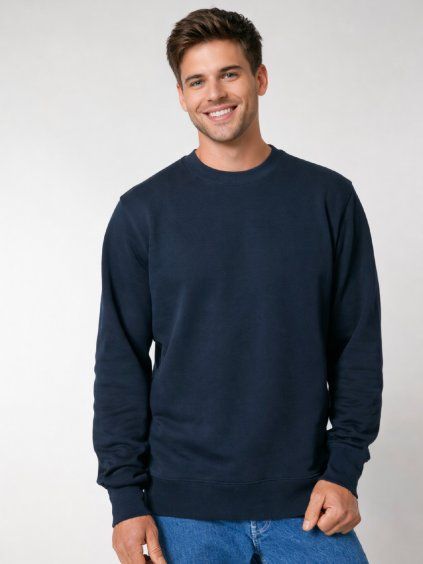 Tmavě modrá pánská mikina