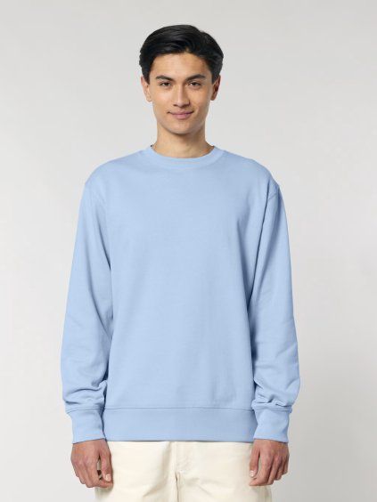 Světle modrá pánská mikina