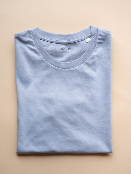 Šedomodré pánské tričko