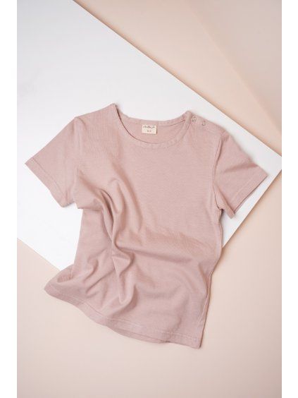 Pudrové tričko