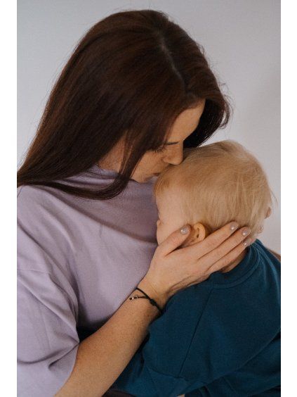 Fialové tričko klasický střih