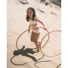 Bíle bikiny s volánky