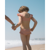 Korálové bikiny s volánky