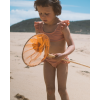 Korálové bikiny s volánky