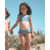 Modré bikiny s volánky