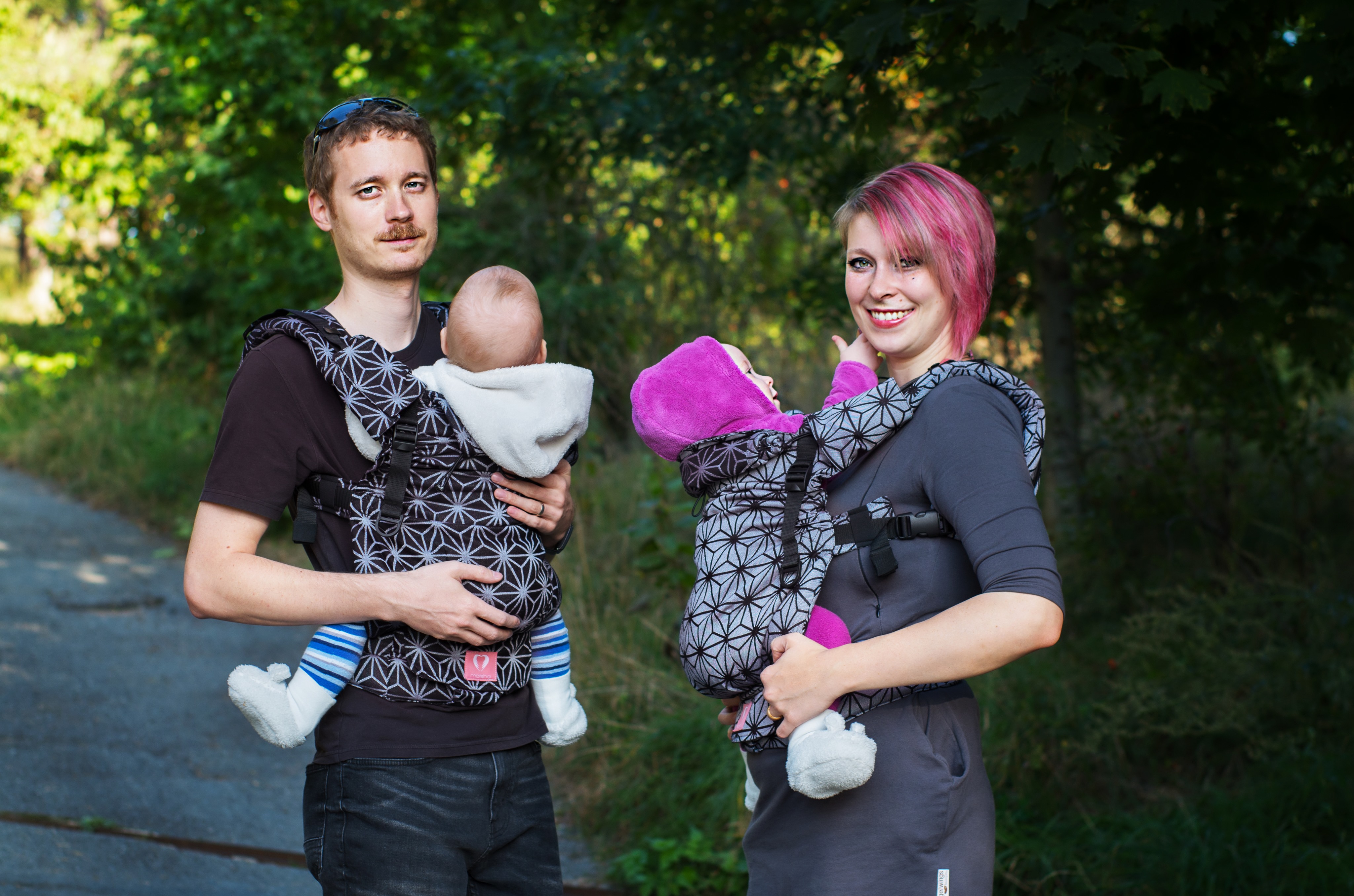 Poprvé nastavujeme nosítko Moisha Grow