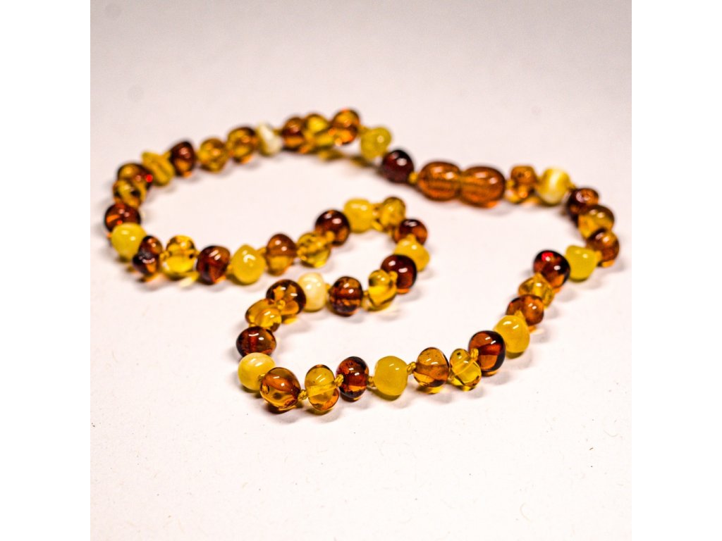 Jantarové korálky Multicolor II 1