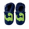 Kožené capáčky Navy  s brontousaurem