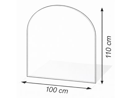 100x110 půloblouk