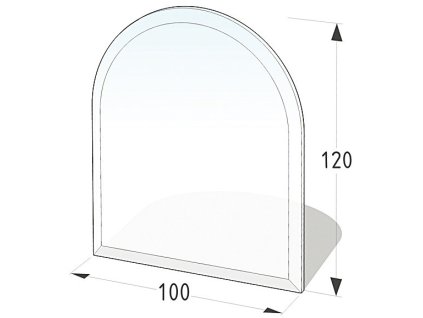 100x120 půloblouk