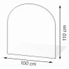 100x110 půloblouk