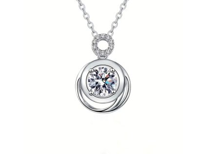 Minimalistický moissanitový náhrdelník