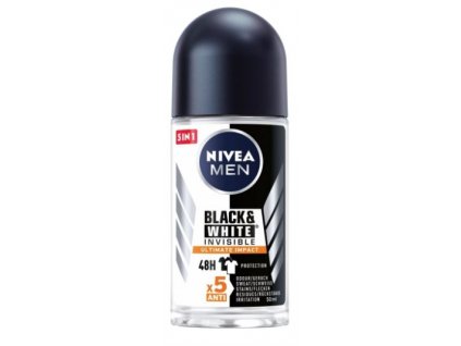 NIVEA MEN deo rollon 50ml Black & White Ultimate Impact