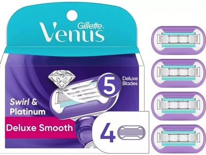 Gillette náhrady VENUS Deluxe 4ks Smooth Swirl