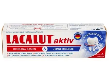 Lacalut zubná pasta 75ml Aktiv White