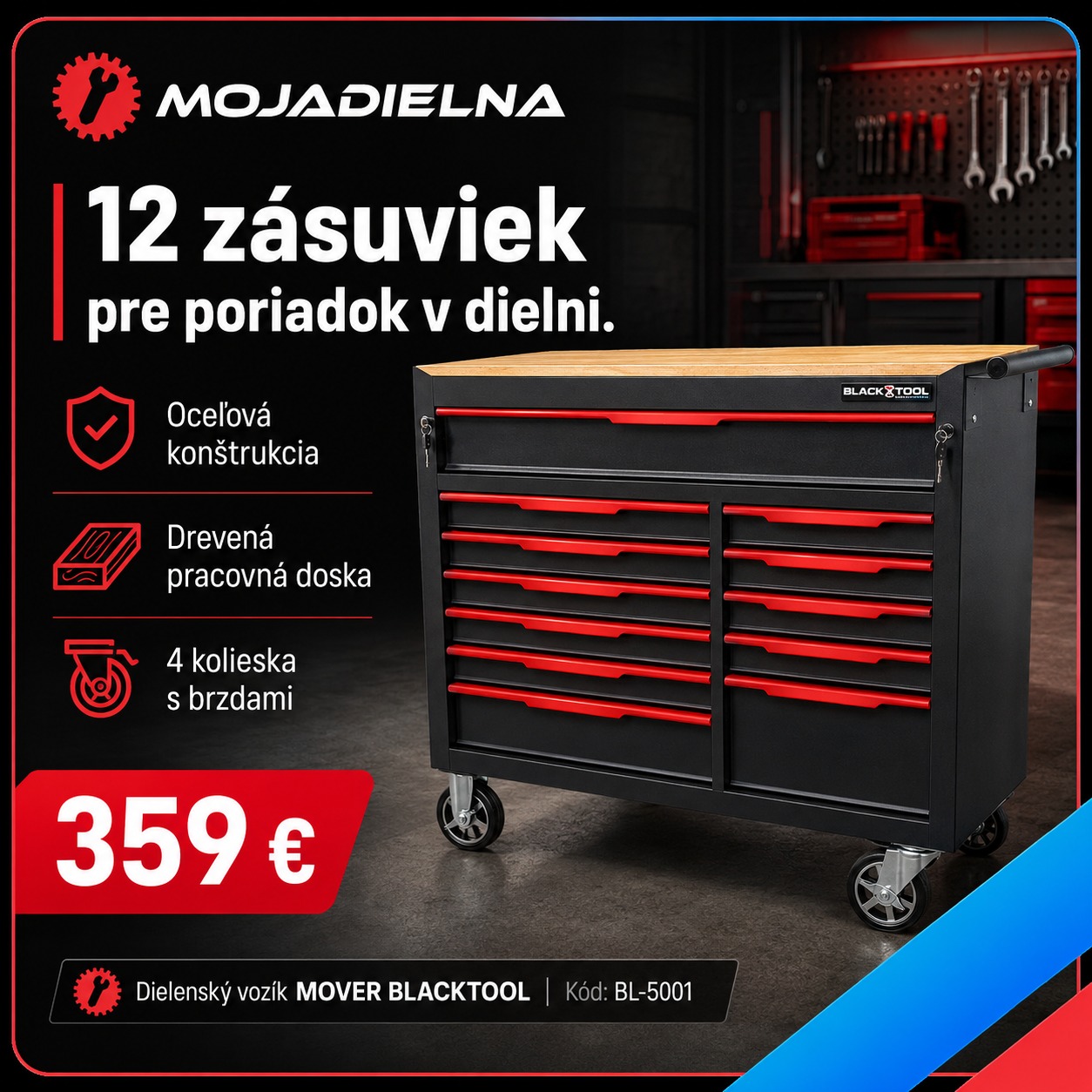 Blacktool vozíky bl-5008