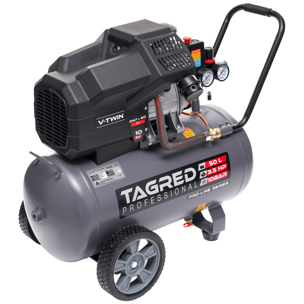 Kompresor 50L dwutłokowy