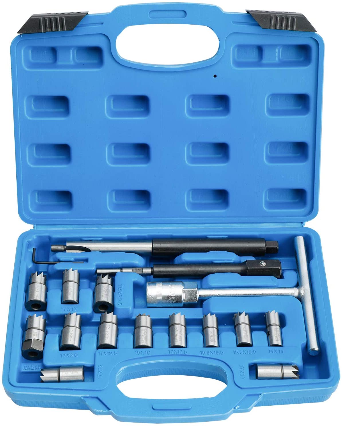 SADA FRÉZ NA VSTREKOVACIE OBJÍMKY 17-dielna