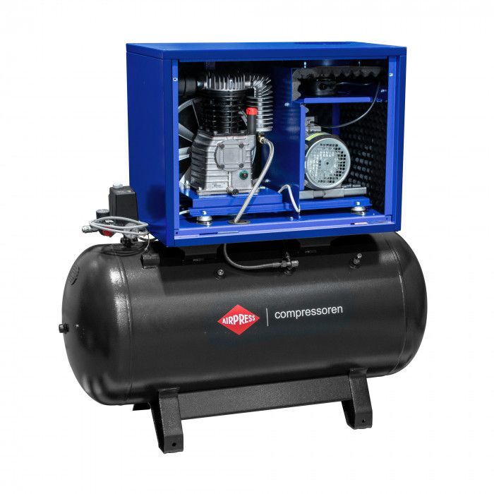 APZ 500-200 Tichý dvojpiestový kompresor 10 bar 4 hp/3 kW 378 l/min 200 l