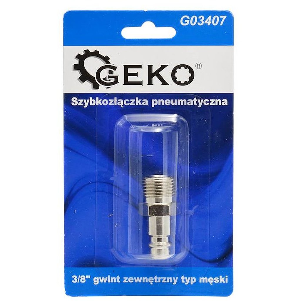 Rýchlospojka na pneumatickú hadicu 3/8" samec vonkajší závit typ Blister G03407