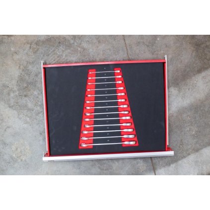 136924 vlozka ocko ploskych racnovych klucov 13ks redtool