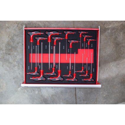 136933 vlozka sada dlhych imbusovych t klucov redtool