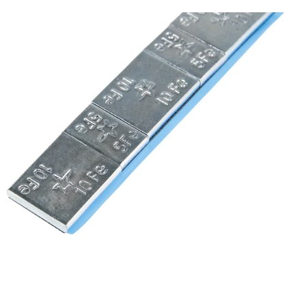 Hranaté lepené závažia pre hlinikové disky 4x5 g + 4x10 g