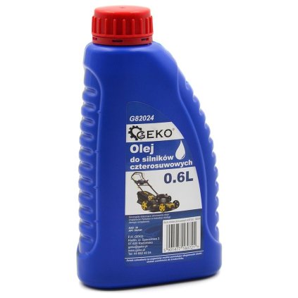 Štvortaktný motorový olej pre záhradné stroje GEKO 0,6L