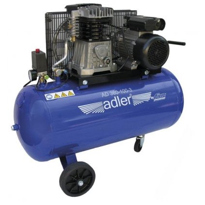 141532 adler olejovy kompresor dvojvalcovy ad 360 100 3 100l 10 bar