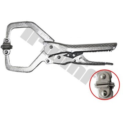 Samozverné kliešte pre karosárske práce, ploché, 225 mm, "C" prevedenie. TRIUMF T6053