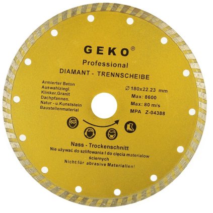 Kotúč diam.180mm turbo GEKO PROFI G00262