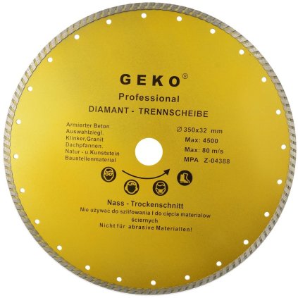 Kotúč diam.350mm turbo GEKO PROFI G00266