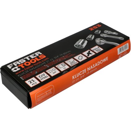 Gola sada 21ks.3/4" 6-uhol  19-50mm E253