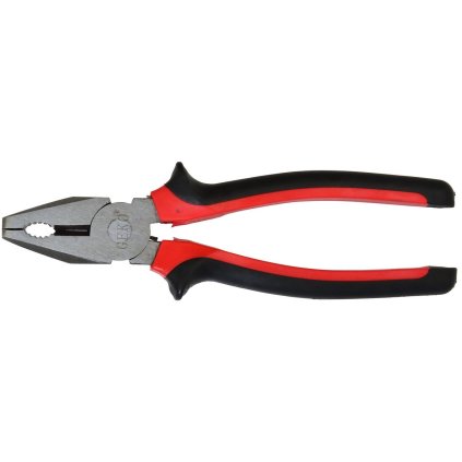 Kombinované kliešte niklované 200mm(červeno-čierne) G01622