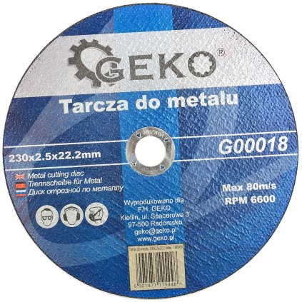 Kotúč na kov 230 x 2.5 x 22.23 mm G00018