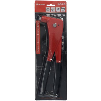 Nitovacie kliešte 2 ,4 - 3,2 - 4,0 - 4,8 mm E3076